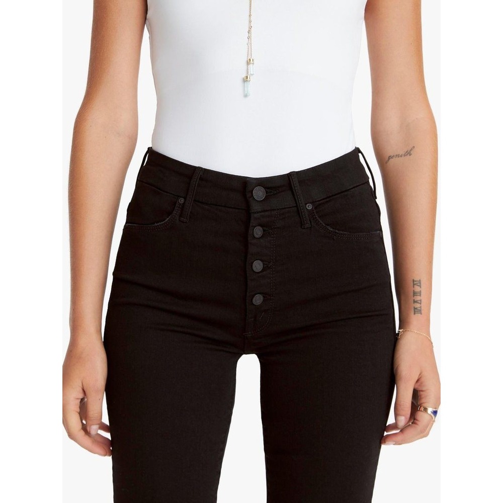 Mother Black The Pixie Ankle Fray Jeans in‎ Not Guilty - Picture 3 of 14